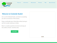 Tablet Screenshot of creeksidestudio.info